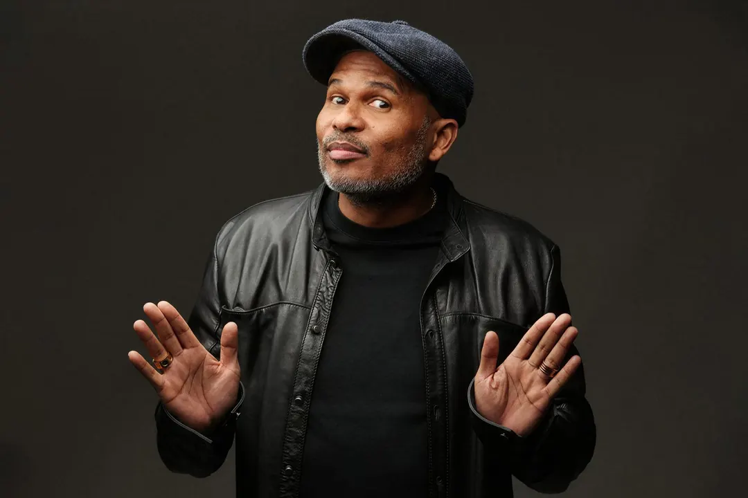 Portret van een comedian uit het theaterprogramma